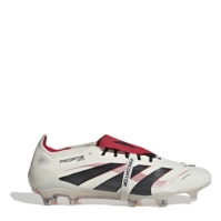 Ghete de fotbal adidas Predator Elite Fold Over Tongue Firm Ground alb negru rosu