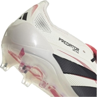 Ghete de fotbal adidas Predator Elite Fold Over Tongue Firm Ground alb negru rosu