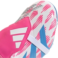 Ghete de fotbal adidas Predator Elite Fold-over Tongue Firm Ground pentru copii alb roz