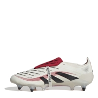 Ghete de fotbal adidas Predator Elite Fold Over Tongue gazon sintetic alb negru rosu