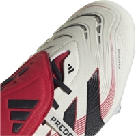 Ghete de fotbal adidas Predator Elite Fold Over Tongue gazon sintetic alb negru rosu