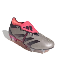 Ghete de fotbal adidas Predator Elite Fold Over Tongue gazon sintetic argintiu negru