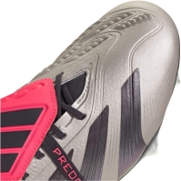 Ghete de fotbal adidas Predator Elite Fold Over Tongue gazon sintetic argintiu negru