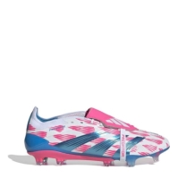 Ghete de fotbal adidas Predator Elite Foldover Tongue Firm Ground alb roz