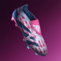 Ghete de fotbal adidas Predator Elite Foldover Tongue Firm Ground alb roz