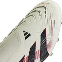 Ghete de fotbal adidas Predator Elite Laceless Artificial Ground alb negru rosu