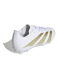 Ghete de fotbal adidas Predator League Firm Ground pentru Copii alb auriu bge