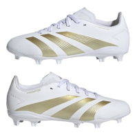 Ghete de fotbal adidas Predator League Firm Ground pentru Copii alb auriu bge