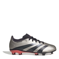 Ghete de fotbal adidas Predator League Firm Ground pentru Copii argintiu negru