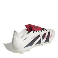 Ghete de fotbal adidas Predator League Fold Over Tongue Firm Ground alb negru rosu