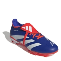 Ghete de fotbal adidas Predator League Fold-Over Tongue Firm Ground albastru alb rosu