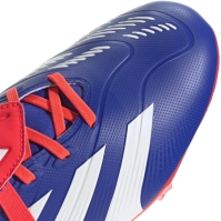 Ghete de fotbal adidas Predator League Fold-Over Tongue Firm Ground albastru alb rosu