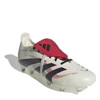 Ghete de fotbal adidas Predator League Fold Over Tongue gazon sintetic alb negru rosu