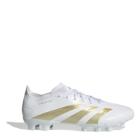 Ghete de fotbal adidas Predator League Multi Ground alb auriu