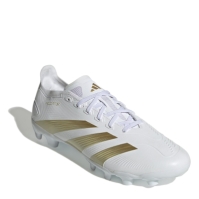 Ghete de fotbal adidas Predator League Multi Ground alb auriu