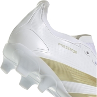 Ghete de fotbal adidas Predator League Multi Ground alb auriu