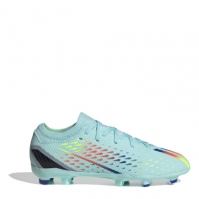 Ghete de fotbal adidas X .3 FG pentru copii albastru aqua galben