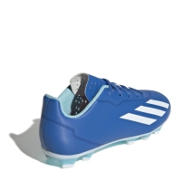 Ghete de fotbal adidas X Crazyfast Club Flexible Firm Ground pentru Copii albastru alb