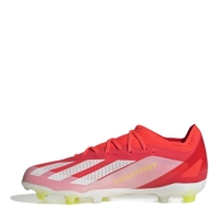 Ghete de fotbal adidas X Crazyfast Elite Firm Ground pentru Copii rosu alb galben