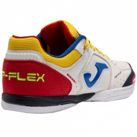 Ghete de fotbal Joma Top Flex 2216 Indoor alb-rosu