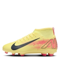 Ghete de fotbal Nike Mercurial Superfly 10 Club Firm Ground pentru copii portocaliu bleumarin