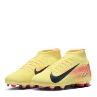 Ghete de fotbal Nike Mercurial Superfly 10 Club Firm Ground pentru copii portocaliu bleumarin