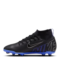 Ghete de fotbal Nike Mercurial Superfly 9 Club Firm Ground pentru copii negru chrome