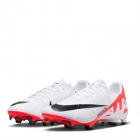 Ghete de fotbal Nike Mercurial Vapour 15 Academy Firm Ground rosu inchis alb