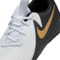 Ghete de fotbal Nike Phantom GX 2 Academy sala pentru copii alb negru auriu