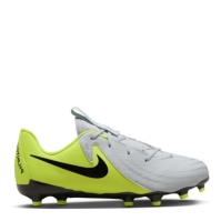 Ghete de fotbal Nike Phantom GX II Academy Firm Ground pentru copii argintiu galben