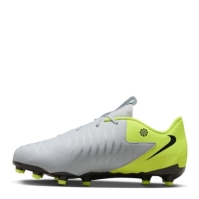 Ghete de fotbal Nike Phantom GX II Academy Firm Ground pentru copii argintiu galben