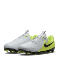 Ghete de fotbal Nike Phantom GX II Academy Firm Ground pentru copii argintiu galben