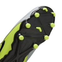 Ghete de fotbal Nike Phantom GX II Academy Firm Ground pentru copii argintiu galben