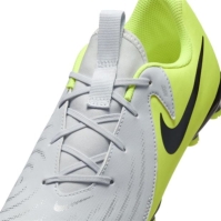 Ghete de fotbal Nike Phantom GX II Academy Firm Ground pentru copii argintiu galben