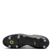 Ghete de fotbal Nike Phantom GX II Academy gazon sintetic alb negru auriu