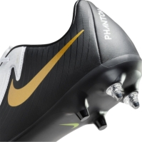 Ghete de fotbal Nike Phantom GX II Academy gazon sintetic alb negru auriu