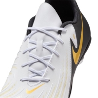 Ghete de fotbal Nike Phantom GX II Club Firm Ground alb negru auriu