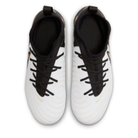 Ghete de fotbal Nike Phantom Luna II Academy Firm Ground pentru copii alb negru auriu