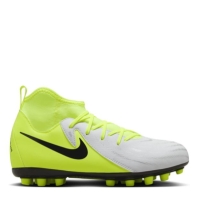 Ghete de fotbal Nike Phantom Luna II Academy Juniors Artificial Ground argintiu galben