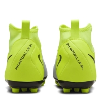 Ghete de fotbal Nike Phantom Luna II Academy Juniors Artificial Ground argintiu galben