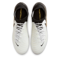 Ghete de fotbal Nike Phantom Luna II Pro Firm Ground alb negru auriu