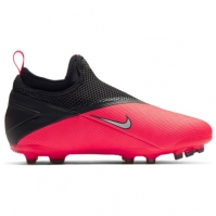 Ghete de fotbal Nike Phantom Vision Academy DF FG pentru copii rosu inchis negru