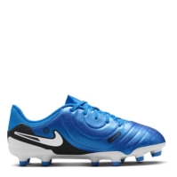 Ghete de fotbal Nike Tiempo Legend 10 Academy Firm Ground pentru copii albastru baltic