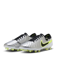 Ghete de fotbal Nike Tiempo Legend 10 Elite Firm Ground argintiu galben