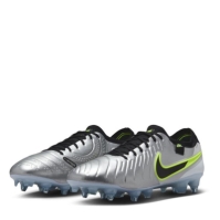 Ghete de fotbal Nike Tiempo Legend 10 Elite gazon sintetic argintiu galben