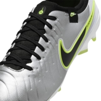 Ghete de fotbal Nike Tiempo Legend 10 Pro Firm Ground argintiu galben