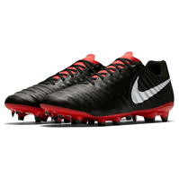 Ghete de fotbal Nike Tiempo Legend Academy FG pentru Barbati negru rosu inchis