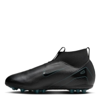 Ghete de fotbal Nike Zoom Mercurial Superfly Academy Juniors Artificial Ground negru verde