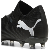 Ghete de fotbal Puma Future 7 Match Firm Ground pentru femei negru alb