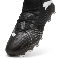 Ghete de fotbal Puma Future 7 Match Firm Ground pentru femei negru alb